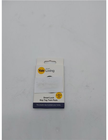 Yale P-YD-01-CON-RFIDT-BL Etiquetas Inteligentes para Cerradura de Puerta, Negro, Talla única, Set de 2 Piezas       