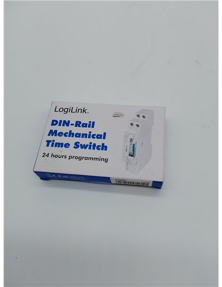 LogiLink ET0009 ET0009-DIN-RAIL - Temporizador con Temporizador mecánico para Cambiar fácilmente por Ejemplo Luces de neón, Cale