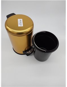 Tatay Papelera Baño con Pedal de Acero Inoxidable, 3L de Capacidad, Interior Extraíble, Cierre con Caída Amortiguada, Libre de B 2