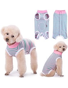 Lyneun Body Perro Post Cirugía, Traje de Recuperación para Perros Después de la Castración,Transpirable, Body postoperatorio Per