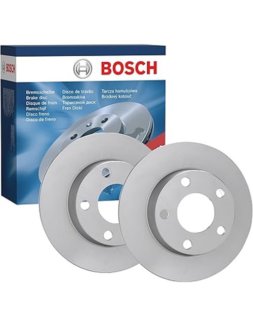 Bosch BD408 Discos de freno, certificación ECE-R90, 1 juego de 2 discos       