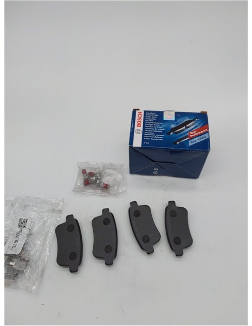 Bosch BP1221 - Pastillas de Freno para Coche Eje Trasero - Calidad Bosch - Reducción de Ruido y Polvo - Certificación ECE-R90 - 