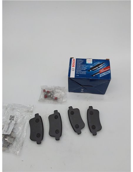 Bosch BP1221 - Pastillas de Freno para Coche Eje Trasero - Calidad Bosch - Reducción de Ruido y Polvo - Certificación ECE-R90 - 