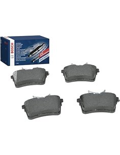 Bosch BP1242 - Pastillas de Freno para Coche Eje Trasero - Calidad Bosch - Reducción de Ruido y Polvo - Certificación ECE-R90 - 