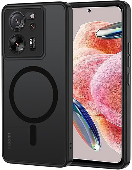 XTCASE Funda Magnética para Xiaomi 13T / 13T Pro [Compatible con Magsafe], Carcasa Translúcido Mate Trasera Resistente a arañazo