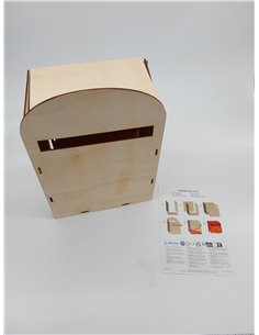 Baker Ross FX846 Kit de buzón de correos - 1 kit, manualidades de madera para niños para pintar y decorar        2