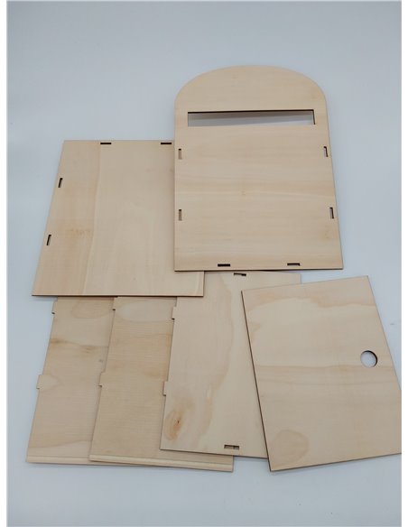 Baker Ross FX846 Kit de buzón de correos - 1 kit, manualidades de madera para niños para pintar y decorar       