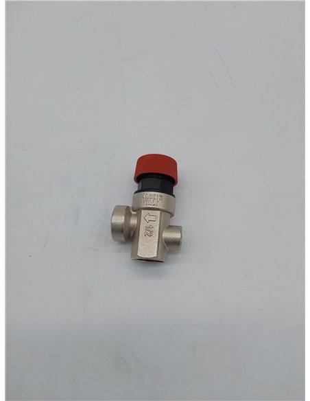 VALVULA SEGURIDAD A MEMBRANA HEMBRA-HEMBRA 1/2" 3BAR CON TOMA MANOMETRO 1/4"       