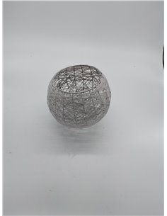 LUM&CO Pantalla Suspensión Forma de Bola, Rosa, 20 x 19 x 20 cm        2