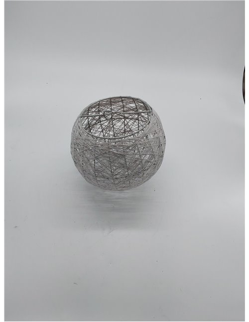 LUM&CO Pantalla Suspensión Forma de Bola, Rosa, 20 x 19 x 20 cm       
