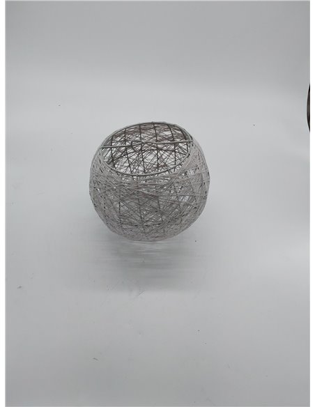 LUM&CO Pantalla Suspensión Forma de Bola, Rosa, 20 x 19 x 20 cm       