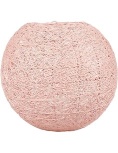 LUM&CO Pantalla Suspensión Forma de Bola, Rosa, 20 x 19 x 20 cm       