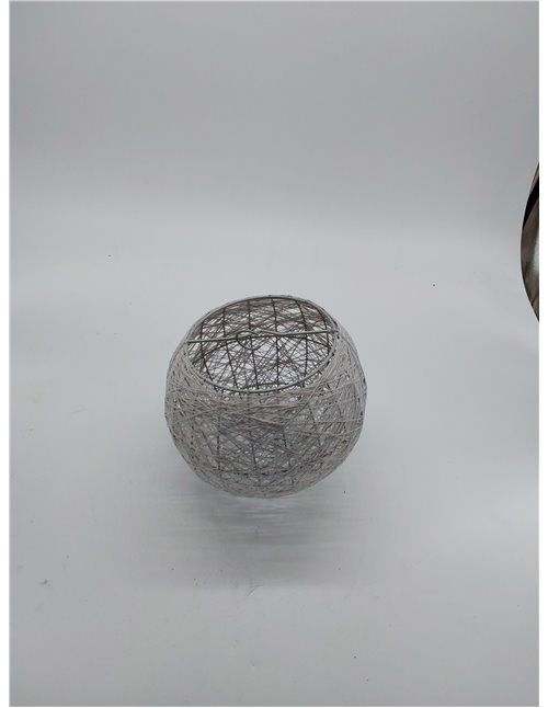 LUM&CO Pantalla Suspensión Forma de Bola, Rosa, 20 x 19 x 20 cm       