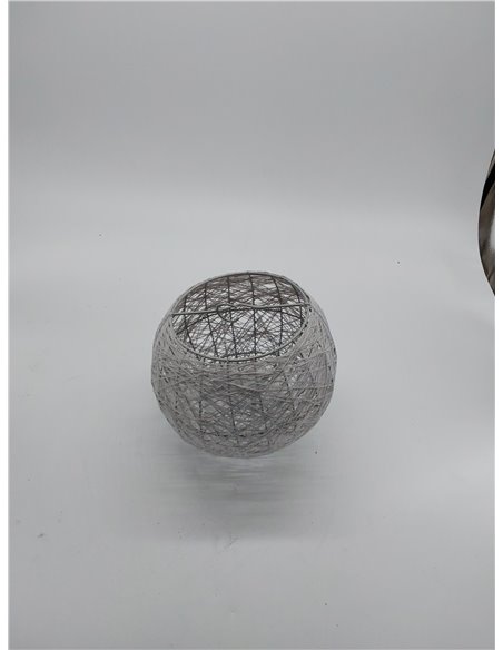LUM&CO Pantalla Suspensión Forma de Bola, Rosa, 20 x 19 x 20 cm       