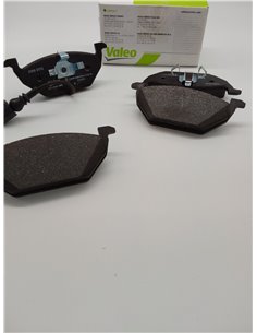 Valeo Pastillas de freno First 301408 Juego de 4 pastillas Eje delantero Completamente equipado con accesorios montados  2