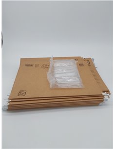 Elba Gio, Carpeta Colgante A4, Cartulina Kraft Bicolor 240 gr, Varilla Flex Metal, Pack 25 Carpetas        2