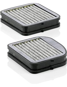 MANN-FILTER CUK 3360 Filtro de habitáculo – Filtro de habitáculo con carbón activo para automóviles       