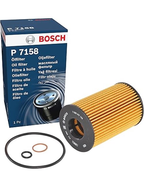 Bosch P7158 - Filtro de aceite para vehículos       