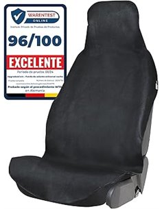 Upgrade4cars Funda de Asiento Delantero Impermeable para Coche Universal Negro Oxford       