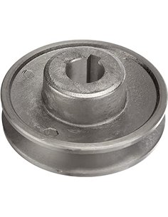 Ribitech 1639-0 polea hecha de aluminio, diámetro 80 mm       