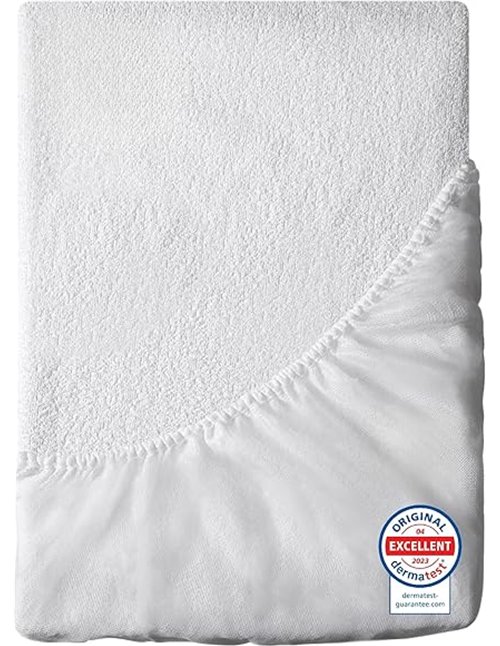 Protector Colchon 160x200 Impermeable Antiacaros Premium Oeko Tex Dreamzie - Funda Colchon 160x200 Hipoalergénico, Anti-Bacteria