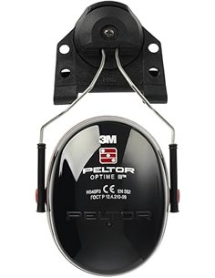 3M PELTOR Optime III Orejeras para casco Negras 34 dB (1 orejera/caja), H540P3EB-413-SV       