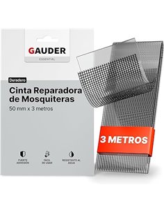 Cinta de Reparación de Mosquitera GAUDER (50 mm x 3 m) | Reparar Mosquitera | Cinta para arreglar mosquiteras | Mosquiteras para