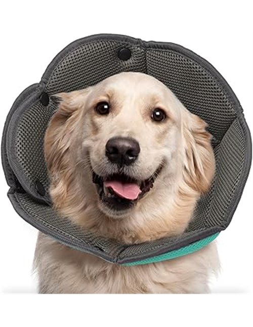 Hjyokuso Collar de Recuperación para Perro Gato, Ajustable Collar Isabelino para Mascotas, Conos de recuperación para Mascotas,C