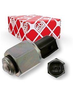 FEBI BILSTEIN Interruptor piloto de marcha atrás, 2 posiciones, Palanca de bisagra, Negro, ON-OFF       