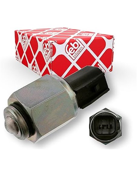 FEBI BILSTEIN Interruptor piloto de marcha atrás, 2 posiciones, Palanca de bisagra, Negro, ON-OFF       