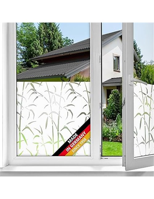 d-c-fix vinilo adhesivo para cristales ventanas Bambú estático opaco translúcido privacidad decorativo para mampara de ducha bañ