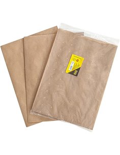 Idena 50059 - Papel de regalo 70x100 cm, 2 hojas, papel grueso 60g/m², color kraft, papel de regalo, papel kraft, embalaje      