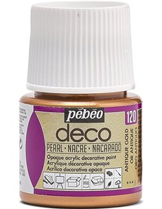 PEBEO - Pintura acrílica multisoporte - Color Opaco - Acabado nacarado - Color Oro Antiguo - 45ml       