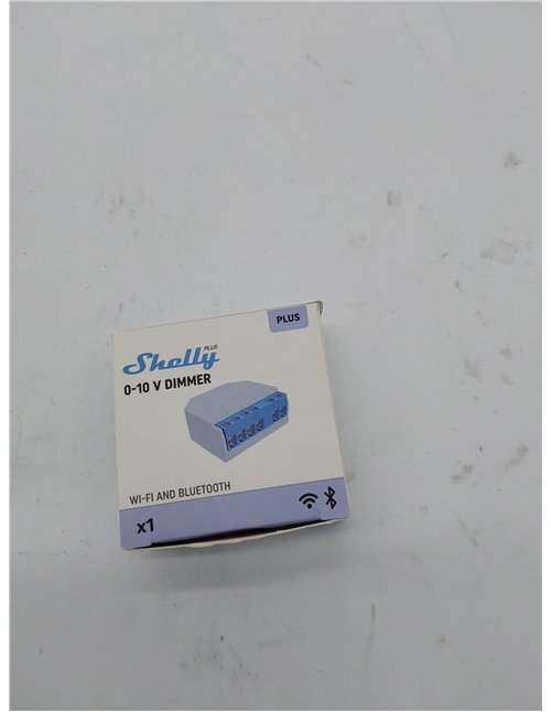 Shelly Plus 0-10V Dimmer - Módulo Regulador de Luz W-Fi & Bluetooth, Atenuador Inalámbrico para regulable LED, No necesita hub, 
