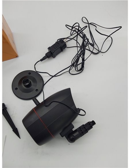 OUSFOT Proyector de luz navideña, IP65 Proyector navideño para interiores y exteriores con 16 lentes intercambiables 2 en 1 Inst