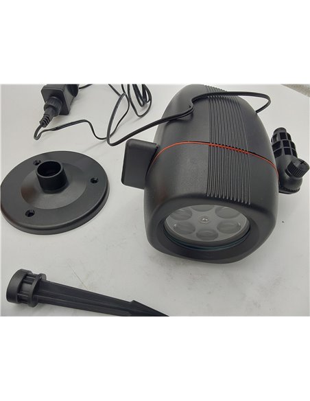 OUSFOT Proyector de luz navideña, IP65 Proyector navideño para interiores y exteriores con 16 lentes intercambiables 2 en 1 Inst