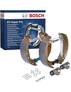 Bosch KS112 Kit Super Pro Kit de freno trasero de tambor 1 juego completo premontado       