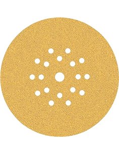 Bosch Professional 25 x Lijas Expert C470 con 19 agujeros, para Madera dura, Pintura sobre madera, 225 mm, Grano 60, Accesorios 