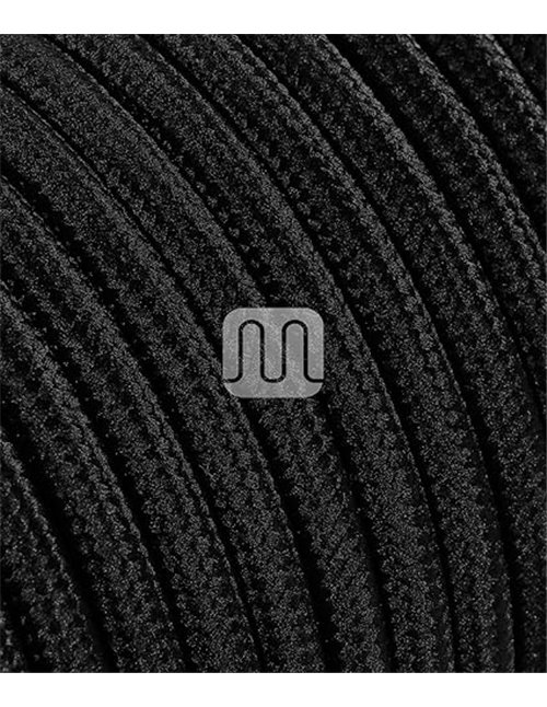 Merlotti 20310 - Cable eléctrico Redondo H03VV-F, 2 x 0,75 mm², Negro, 3 m       