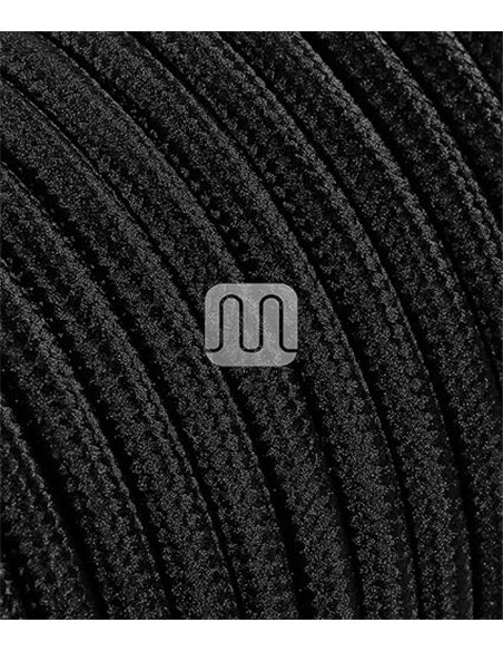Merlotti 20310 - Cable eléctrico Redondo H03VV-F, 2 x 0,75 mm², Negro, 3 m       