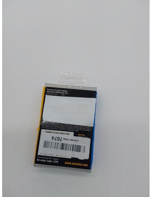 TACWISE 1478 Grapas Galvanizadas de Tipo 53/10 mm, Plateado       
