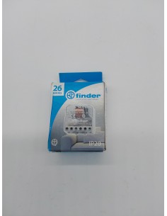 Finder 260182300000- Telerruptor/interruptor Automático unipolar encastrable 1 NA - CA (50Hz) - 230 V, Transparente, 2