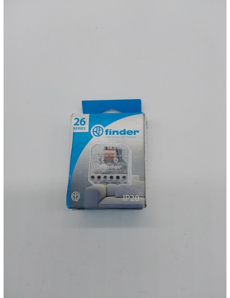 Finder 260182300000- Telerruptor/interruptor Automático unipolar encastrable 1 NA - CA (50Hz) - 230 V, Transparente,       