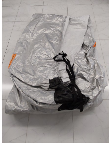GUNHYI Funda de Coche Exterior Impermeable Transpirable, Anti-UV Antipolvo de 6 Capas con Cremallera y Forro de Algodón, para Se
