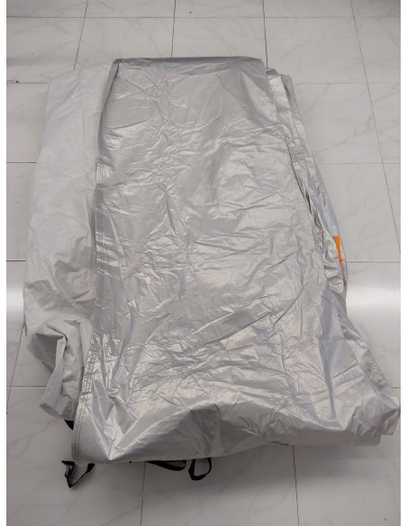 GUNHYI Funda de Coche Exterior Impermeable Transpirable, Anti-UV Antipolvo de 6 Capas con Cremallera y Forro de Algodón, para Se