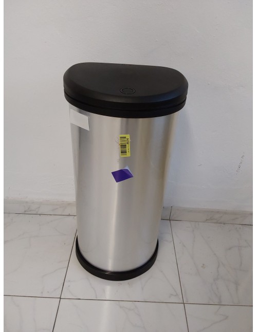 CURVER Deco Bin Cubo de Basura de 40 litros, Plateado, 34.9 x 45350 x 68