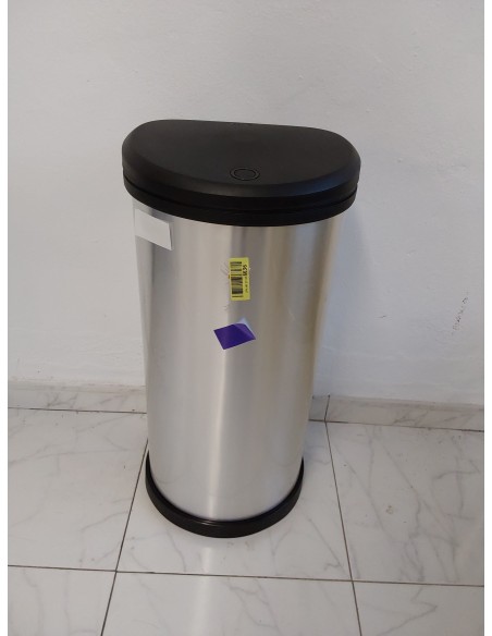 CURVER Deco Bin Cubo de Basura de 40 litros, Plateado, 34.9 x 45350 x 68