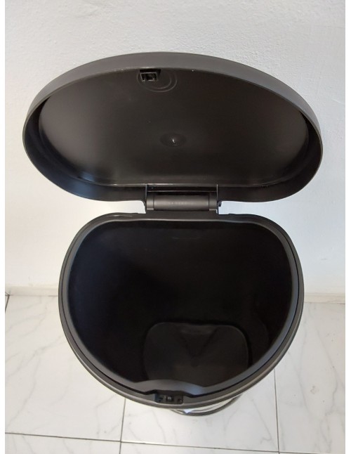 CURVER Deco Bin Cubo de Basura de 40 litros, Plateado, 34.9 x 45350 x 68