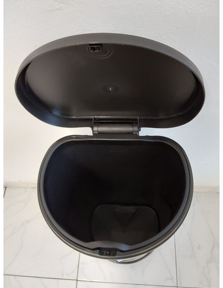 CURVER Deco Bin Cubo de Basura de 40 litros, Plateado, 34.9 x 45350 x 68
