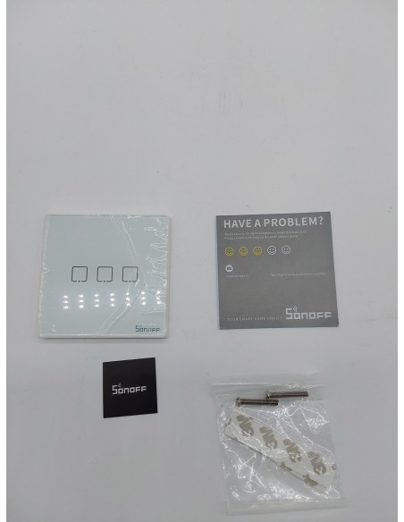 SONOFF 433MHz Control remoto inalámbrico RF 86 tipo Panel de pared Sticky 3 Gang